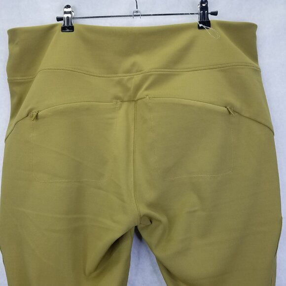 ATHLETA Headlands Pants Sz 20 Hybrid Cargo Tights Tapestry Gold Hike Travel Camp - Picture 8 of 13